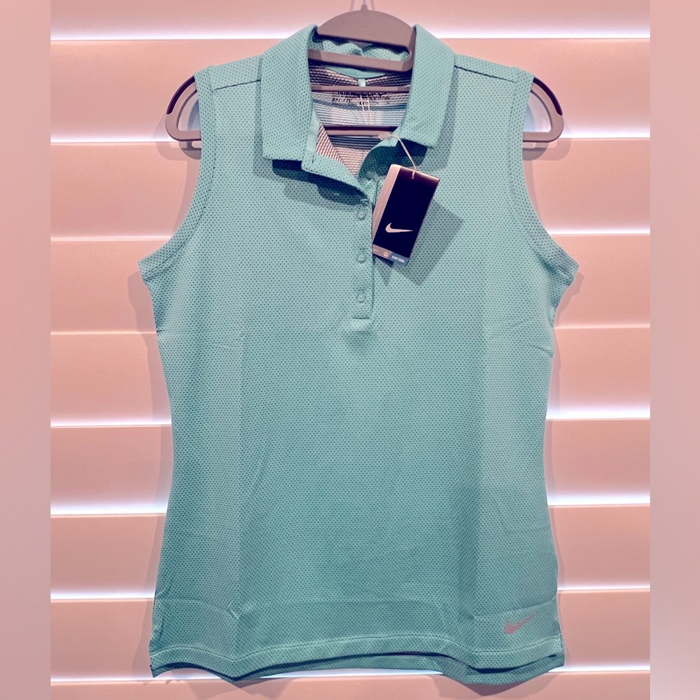 NIKE GOLF Dri-fit collard sleeveless shirt NWT